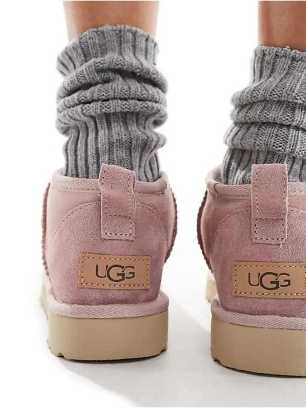 EUC UGG Classic Ultra Mini Pink Boots Size 9
